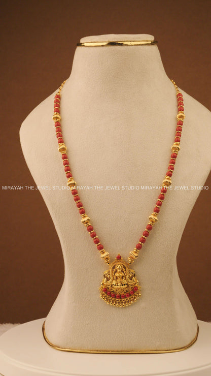 PAVALA MANGALA HARAM-MICRO PLATED