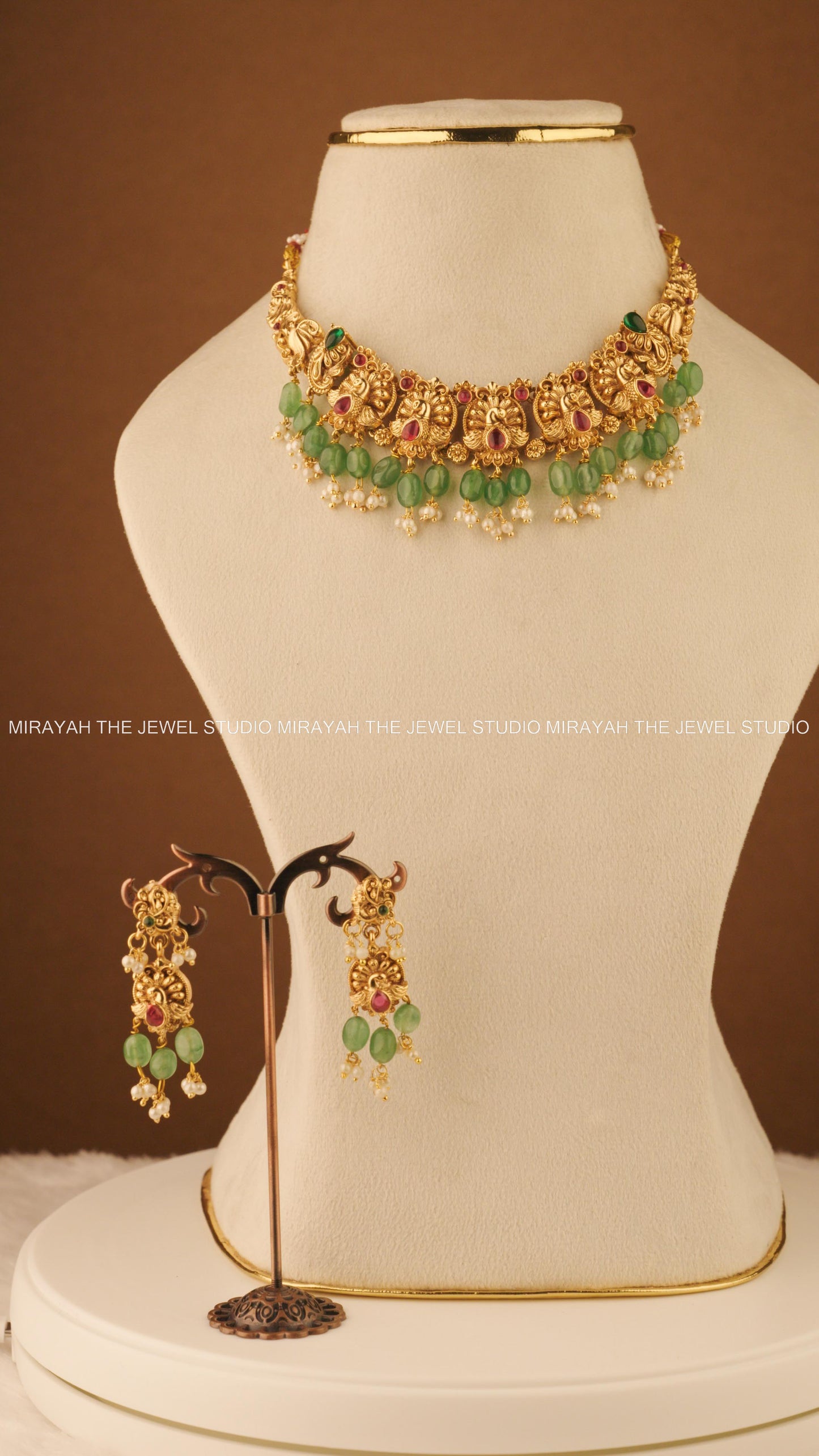 PEACOCK VARNIKA CHOKER