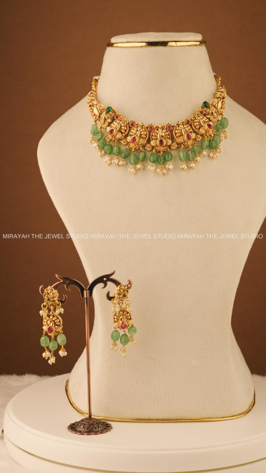 PEACOCK VARNIKA CHOKER