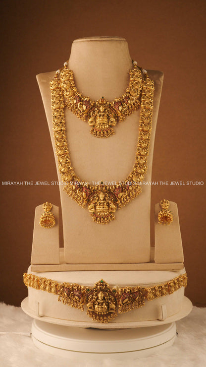 GAJALAKSHMI BRIDAL COMBO WITH HIP CHAIN