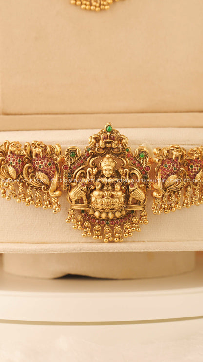 GAJALAKSHMI BRIDAL COMBO WITH HIP CHAIN