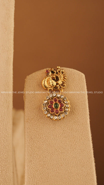 ROUND RUBY BRIDAL COMBO WITH HIP CHAIN