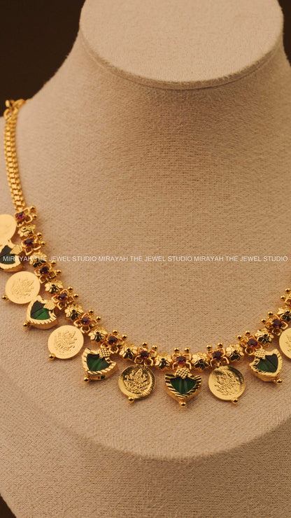 SWARNA PALAKKA NECKLACE - GOLD PLATED