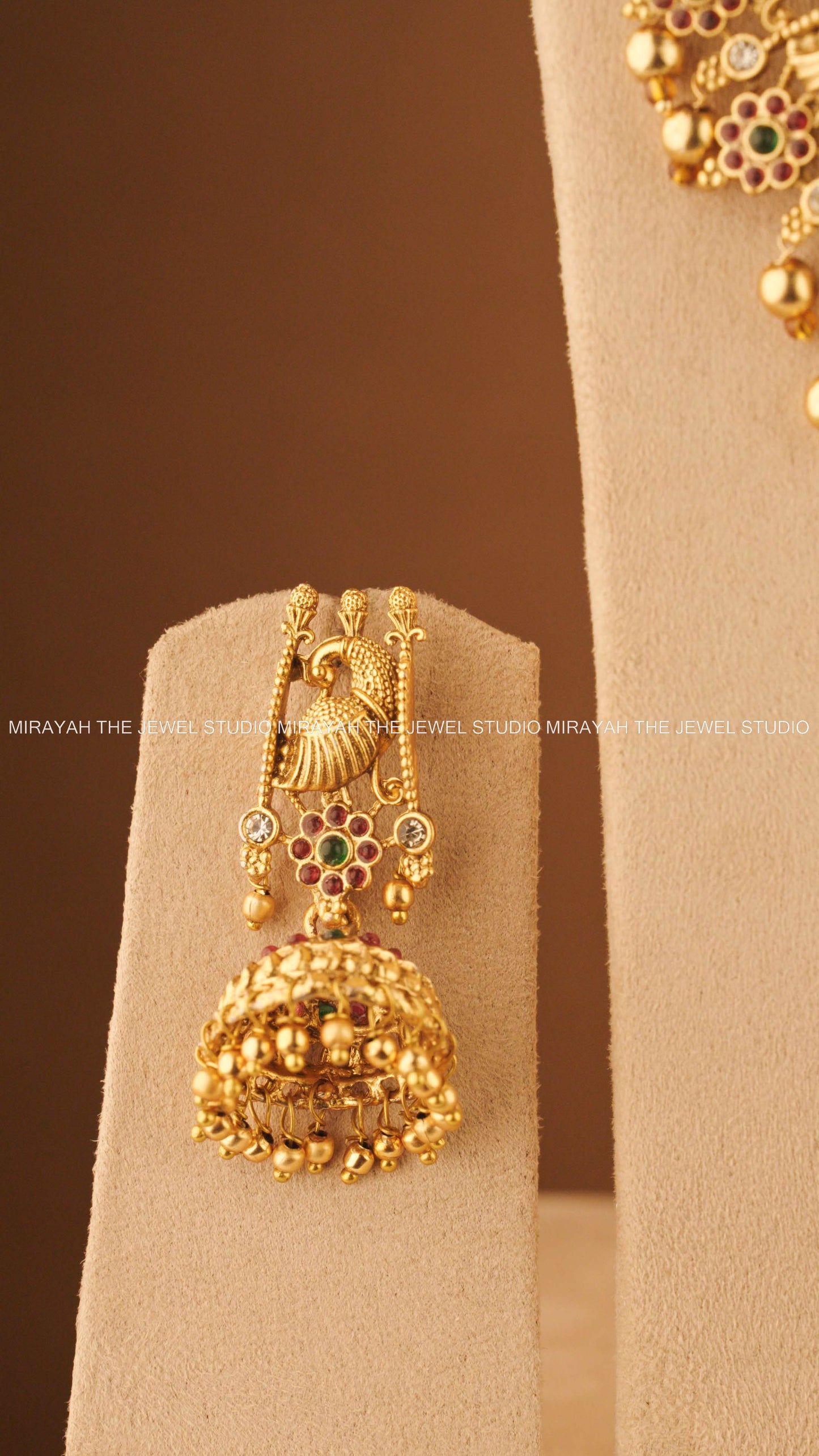 PEACOCK PADMINI BRIDAL COMBO WITH HIP CHAIN