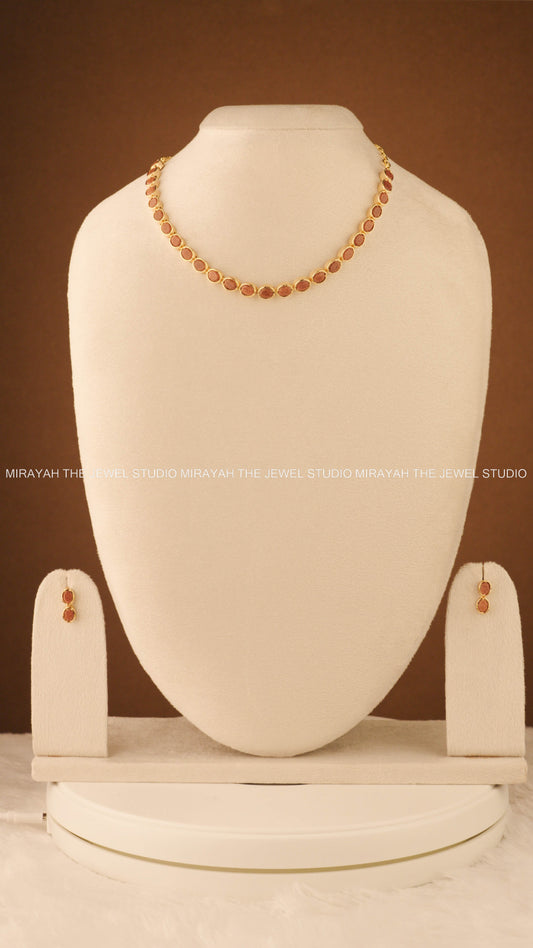 RED TARANG NECKLACE - MICRO PLATED