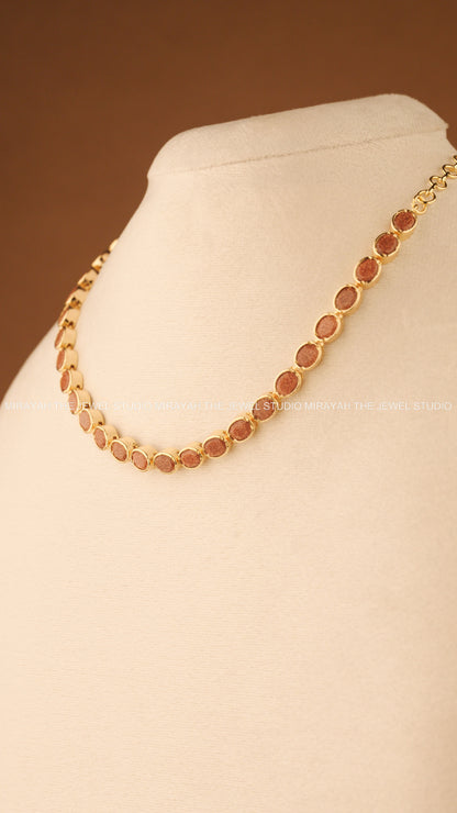 RED TARANG NECKLACE - MICRO PLATED