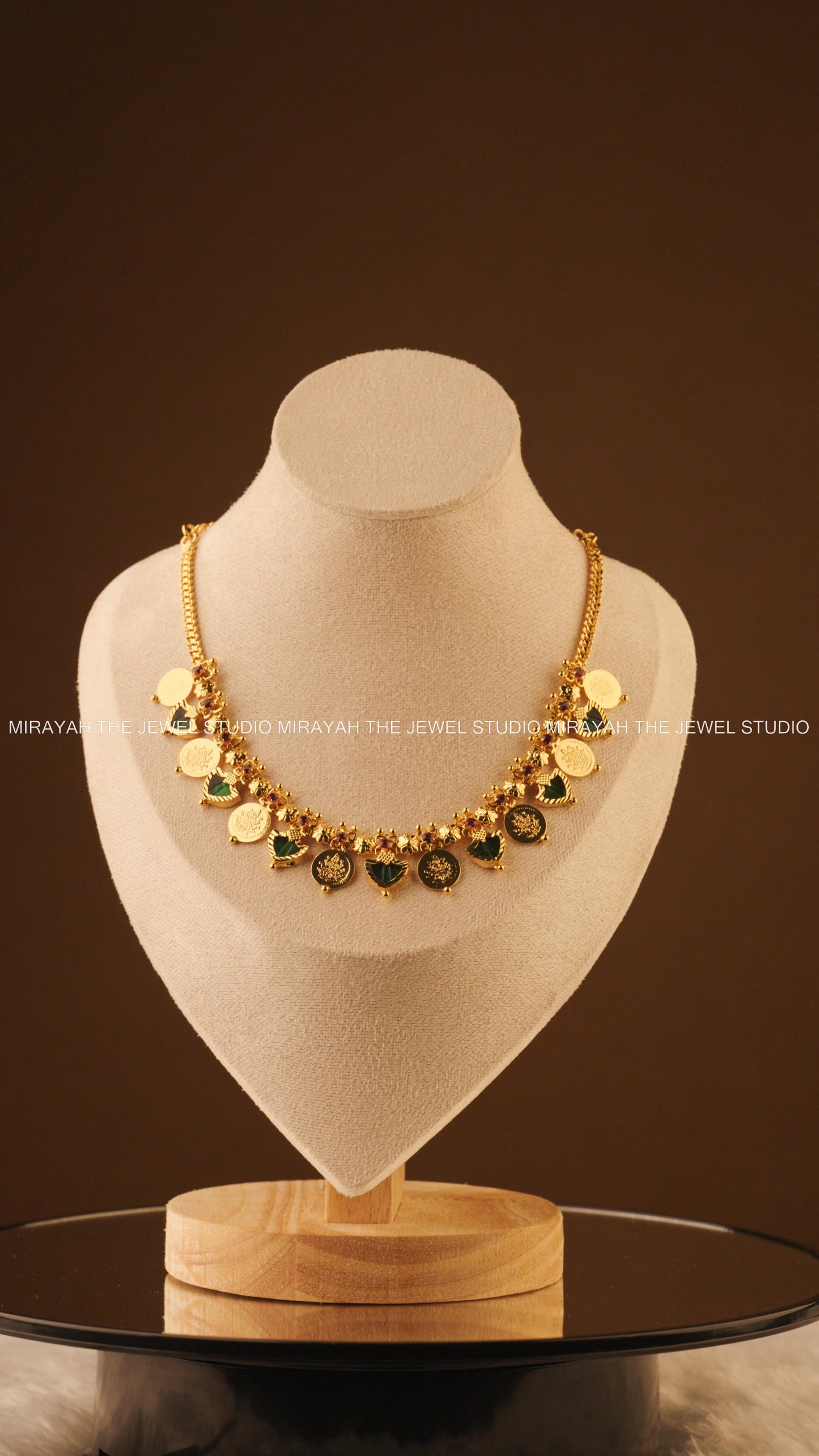 SWARNA PALAKKA NECKLACE - GOLD PLATED