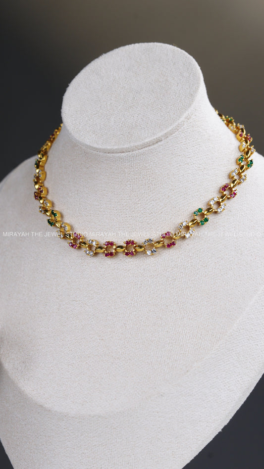 MINIMAL ELEGANT AD NECKLACE - MULTI