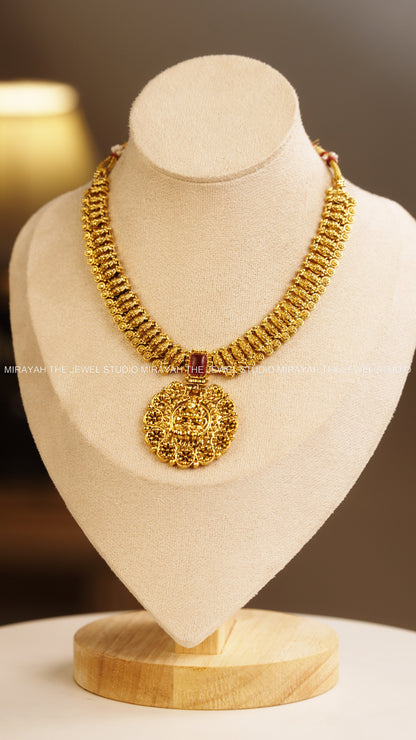 SRI DEVI PENDANT NECKLACE - RUBY