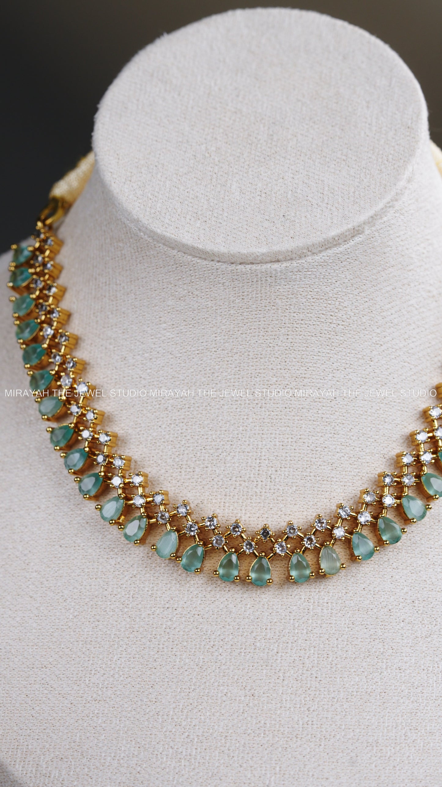 SPARKLING AD NECKLACE - AQUA