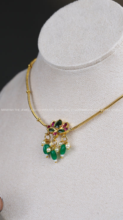 PREMIUM LOTUS PENDANT NECKLACE