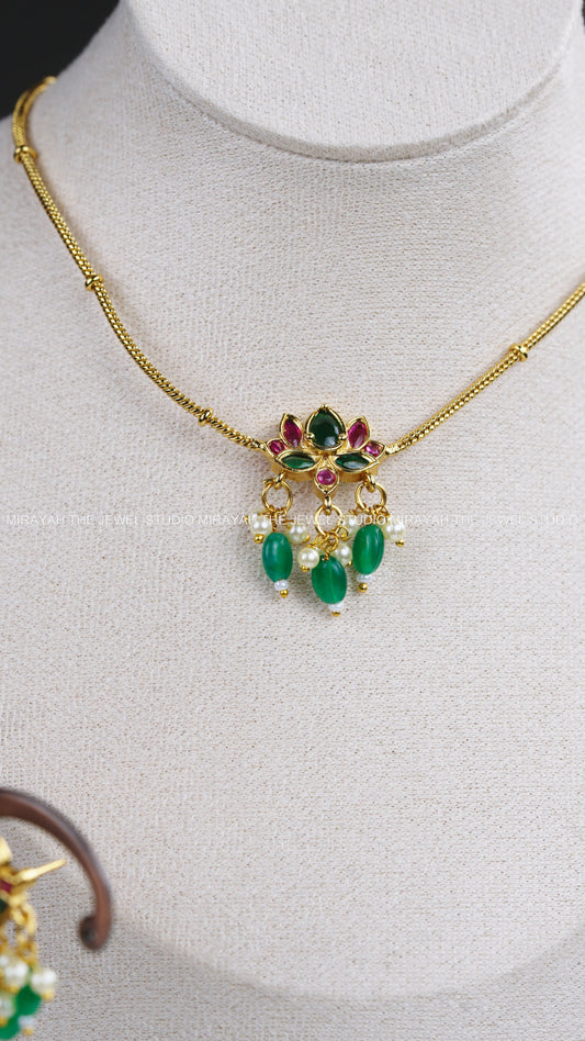 PREMIUM LOTUS PENDANT NECKLACE