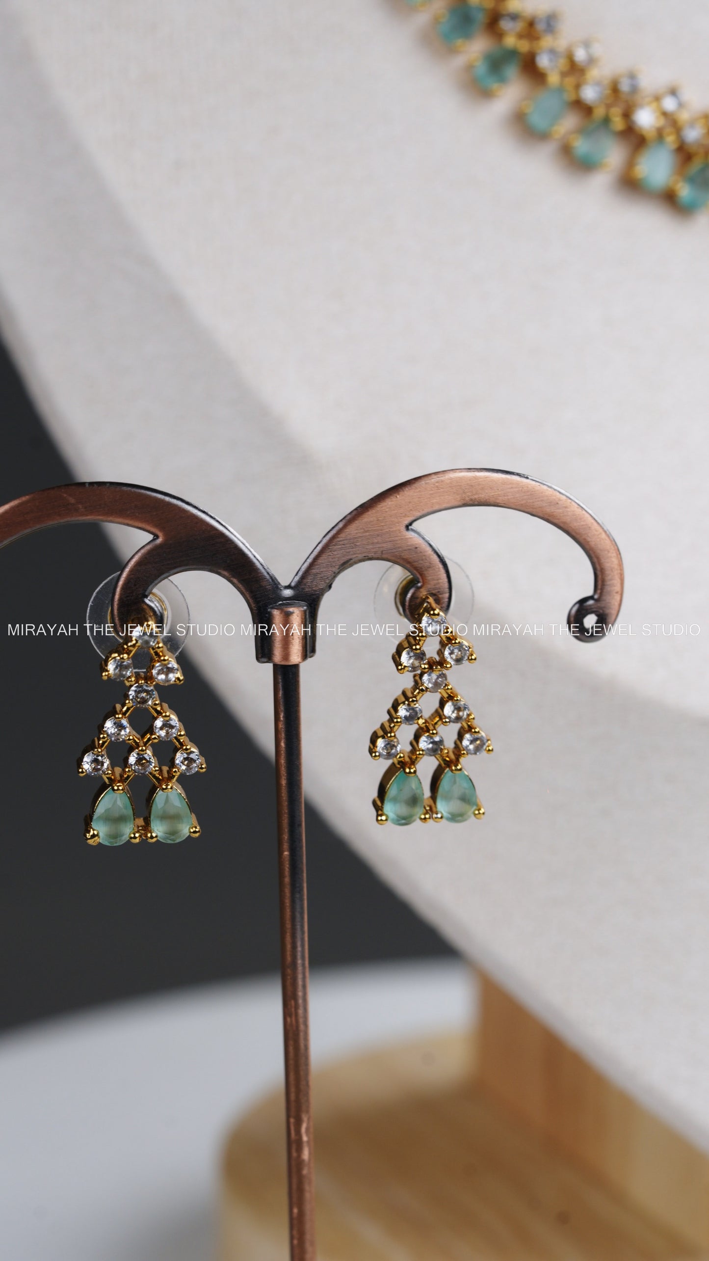 SPARKLING AD NECKLACE - AQUA