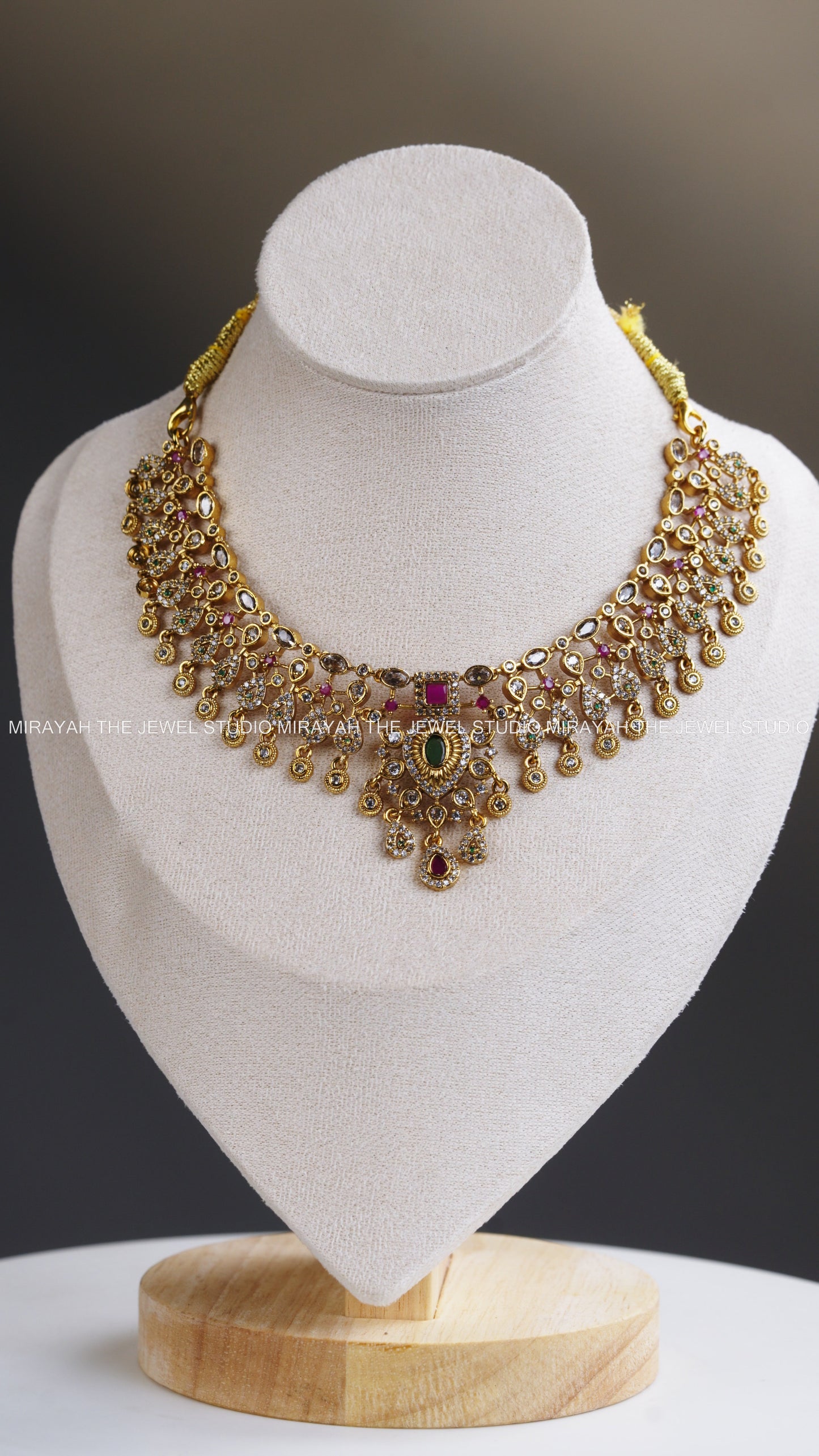 PREMIUM RUBY GREEN AD NECKLACE
