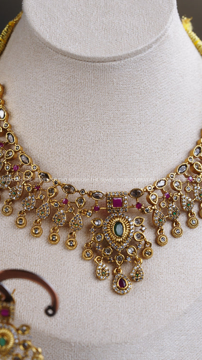 PREMIUM RUBY GREEN AD NECKLACE