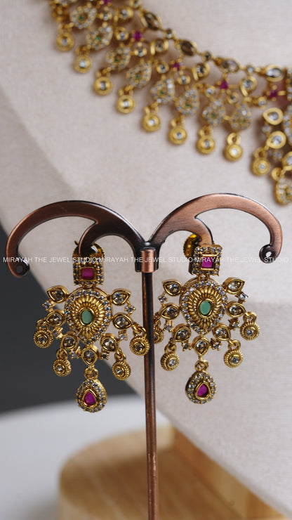 PREMIUM RUBY GREEN AD NECKLACE